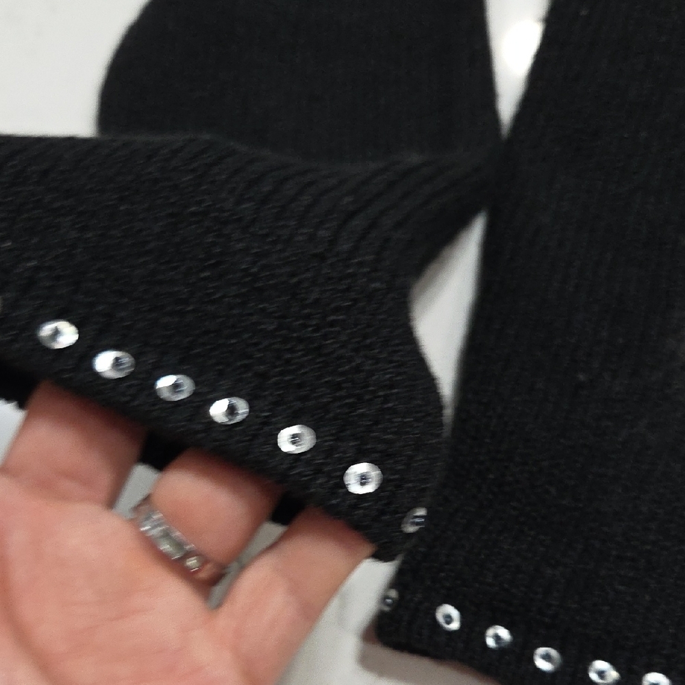 Coldwater Creek Black Sweater with Cat Design - Picture 5 of 10